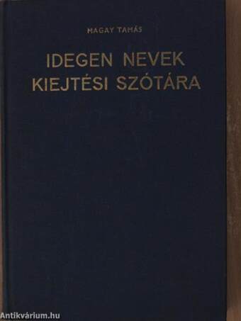 Idegen nevek kiejtési szótára