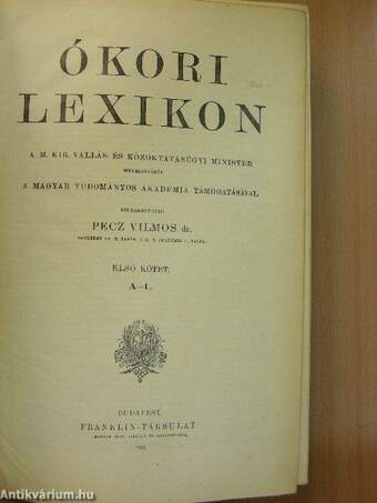 Ókori lexikon I-II.