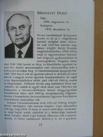 A magyar neurológusok és neuropatológusok almanachja