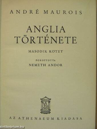 Anglia története I-II.