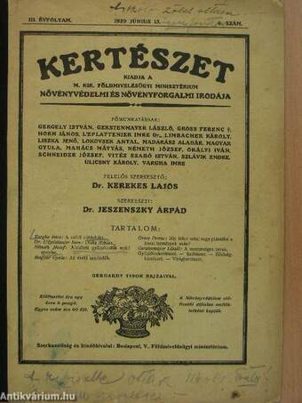 Kertészet 1929. június 15.