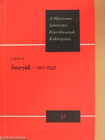 Interjúk - 1917-1922