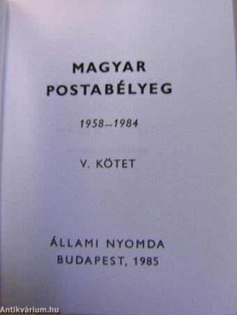 Magyar postabélyeg V. (minikönyv) (számozott)