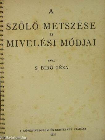 Szőlő metszése