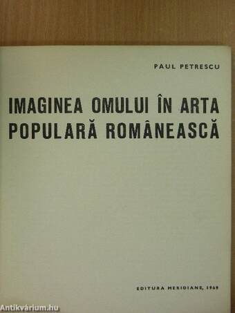 Imaginea omului in arta populara Romaneasca