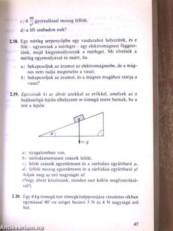 Szakközépiskolai összefoglaló feladatgyűjtemény - Fizika