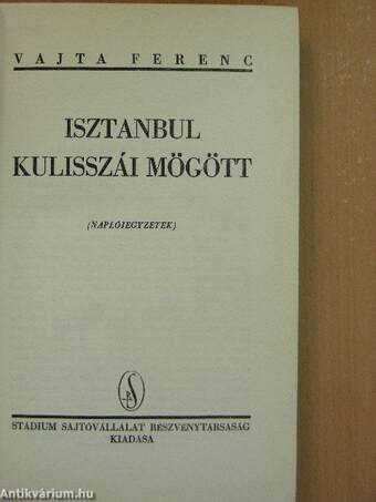 Isztanbul kulisszái mögött