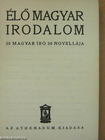 Élő magyar irodalom