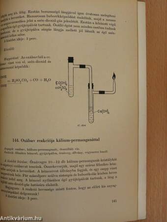 Félmikrokémiai kísérletek