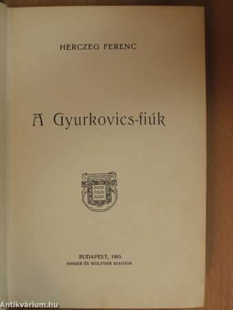 A Gyurkovics-fiúk