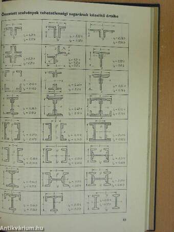 Táblázatok acélszerkezetek méretezéséhez