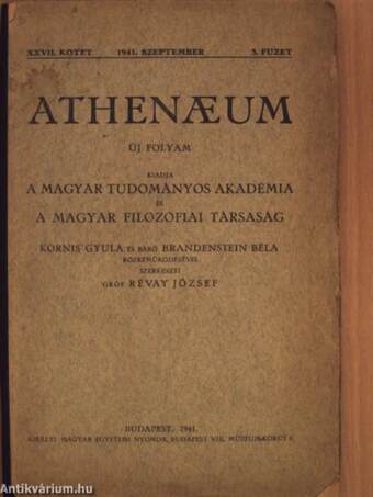 Athenaeum 1941. szeptember