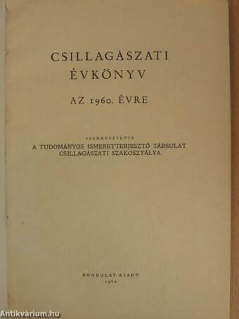 Csillagászati Évkönyv 1960