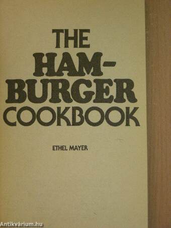 The Hamburger cookbook