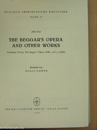 The Beggar's Opera and other works