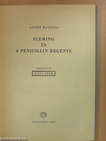 Fleming és a penicillin regénye