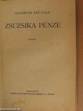 Zsuzsika pénze