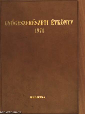 Gyógyszerészeti évkönyv 1974