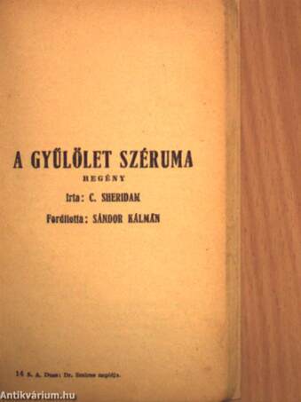 Dr. Smirno naplója/A gyűlölet széruma