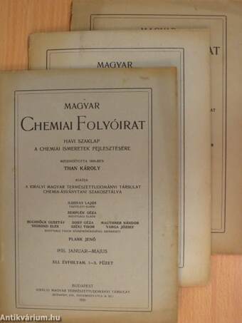 Magyar Chemiai Folyóirat 1935. január-december