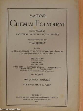 Magyar Chemiai Folyóirat 1936. január-december