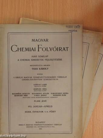 Magyar Chemiai Folyóirat 1933. január-december