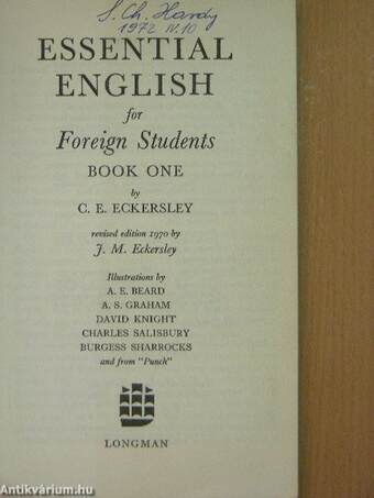 Essential English for Foreign Students 1. - Student's Book