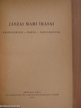 Jászai Mari írásai