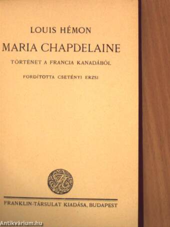 Maria Chapdelaine