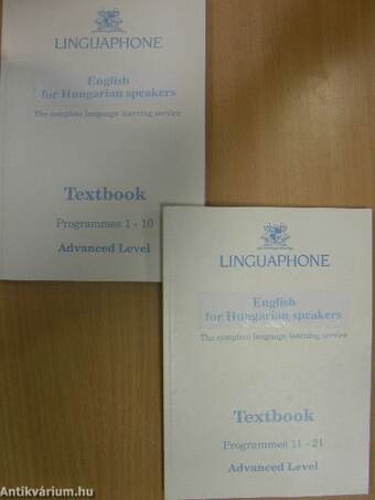 Linguaphone - English for Hungarian speakers - Textbook-Programmes 1-21-Advanced Level - 4 db kazettával