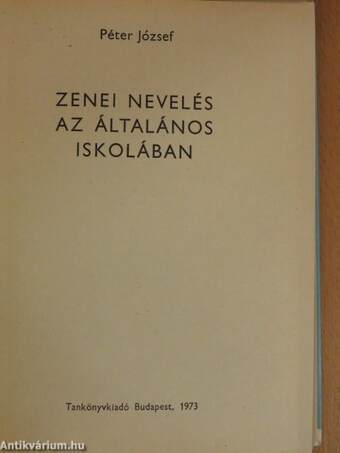 Zenei nevelés az általános iskolában