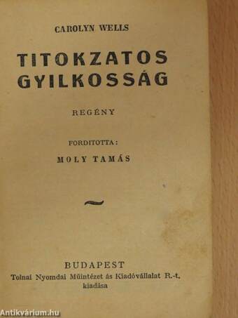 Titokzatos gyilkosság