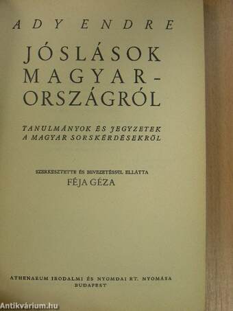 Jóslások Magyarországról