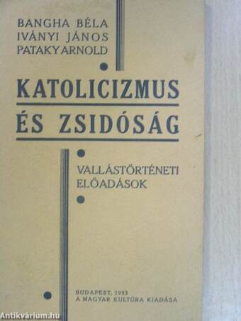 Katolicizmus és zsidóság