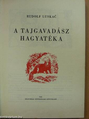 A tajgavadász hagyatéka