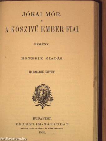 A kőszívű ember fiai I-III.