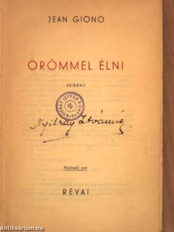 Örömmel élni