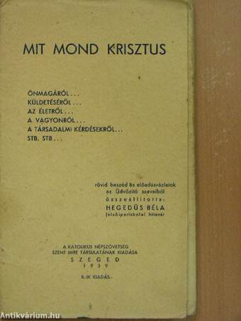 Mit mond Krisztus