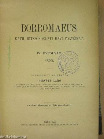 Borromaeus 1890