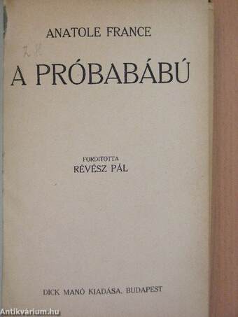 A próbabábú