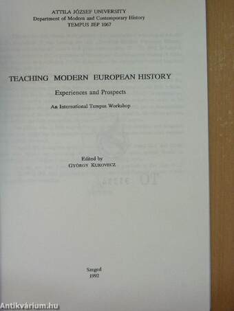 Teaching modern European history