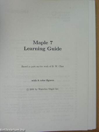 Maple 7