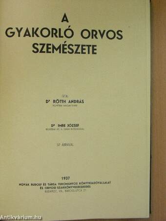 A gyakorló orvos szemészete