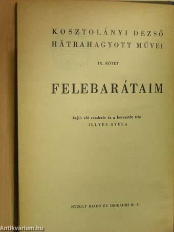 Felebarátaim