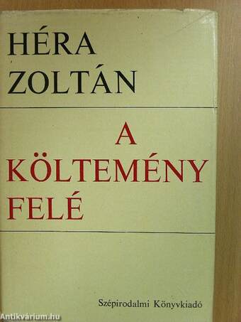 A költemény felé