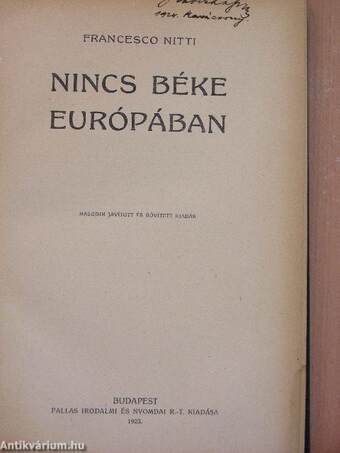 Nincs béke Európában