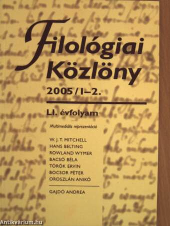 Filológiai Közlöny 2005. január-december