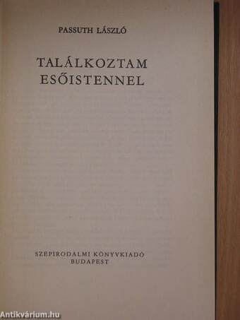 Találkoztam Esőistennel