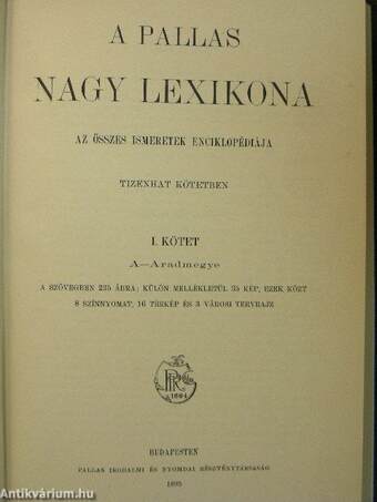 A Pallas Nagy Lexikona I-XVIII.