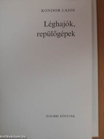 Léghajók, repülőgépek